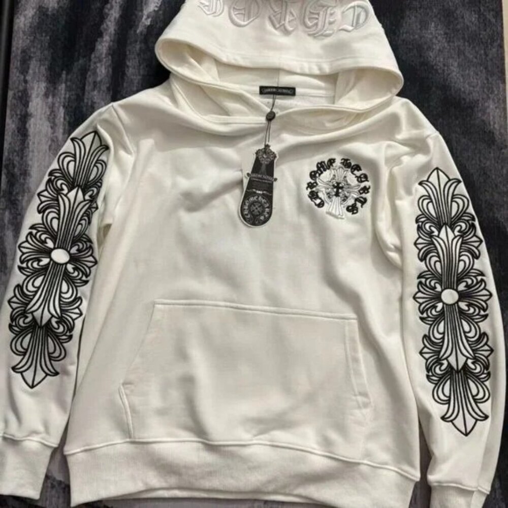 Classic Chrome Hearts Hoodie White